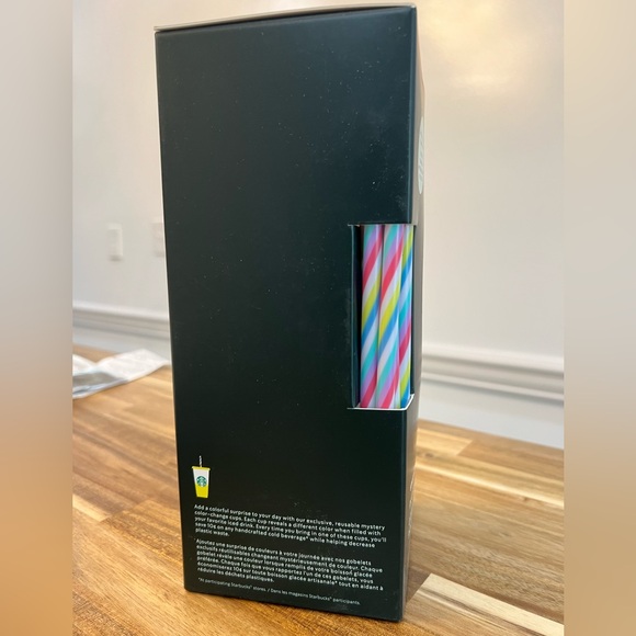 Starbucks 2023 NWT Cold Mystery Coloring Reusable Cold Cups Set of 5 - 24oz - Picture 3 of 4